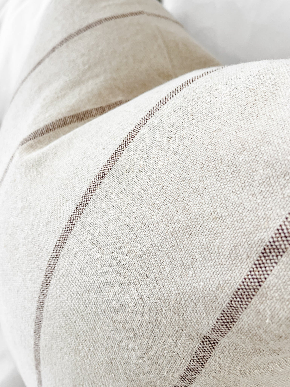 Rustique Linen Cotton Cushion - Striped Wander & Wild 