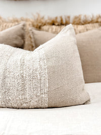 Remi Stonewashed Linen Cushion - Almond Wander & Wild 