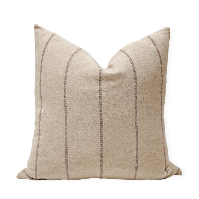 Rustique Linen Cotton Cushion - Striped Wander & Wild 