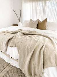 The Aspire Collection oozes quality with its natural texture & a stunning stonewashed finish for added softness. Visually soft, beautifully hand-loomed & available in three curated neutrals designed to pair with one another. Mix & match your favourites for a truly luxurious & high quality aesthetic.  100% pure linen | 350gsm Dimensions: 50cm x 50cm