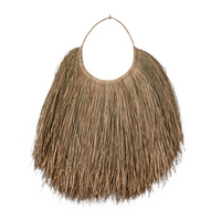 Natural Alang Alang handpicked, dried & naturally lightened by the sun. Our Ayita hanging is a staple Seagrass piece made to create a raw textural statement in any space. Seagrass Coastal Natural Wall Hanging