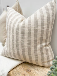 Talea French Linen Stripe Cushion Wander & Wild 