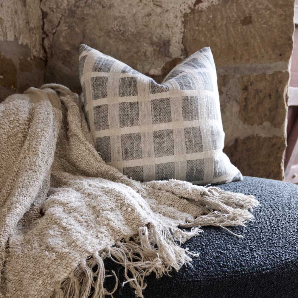 Petra Linen Weave Cushion Wander & Wild 